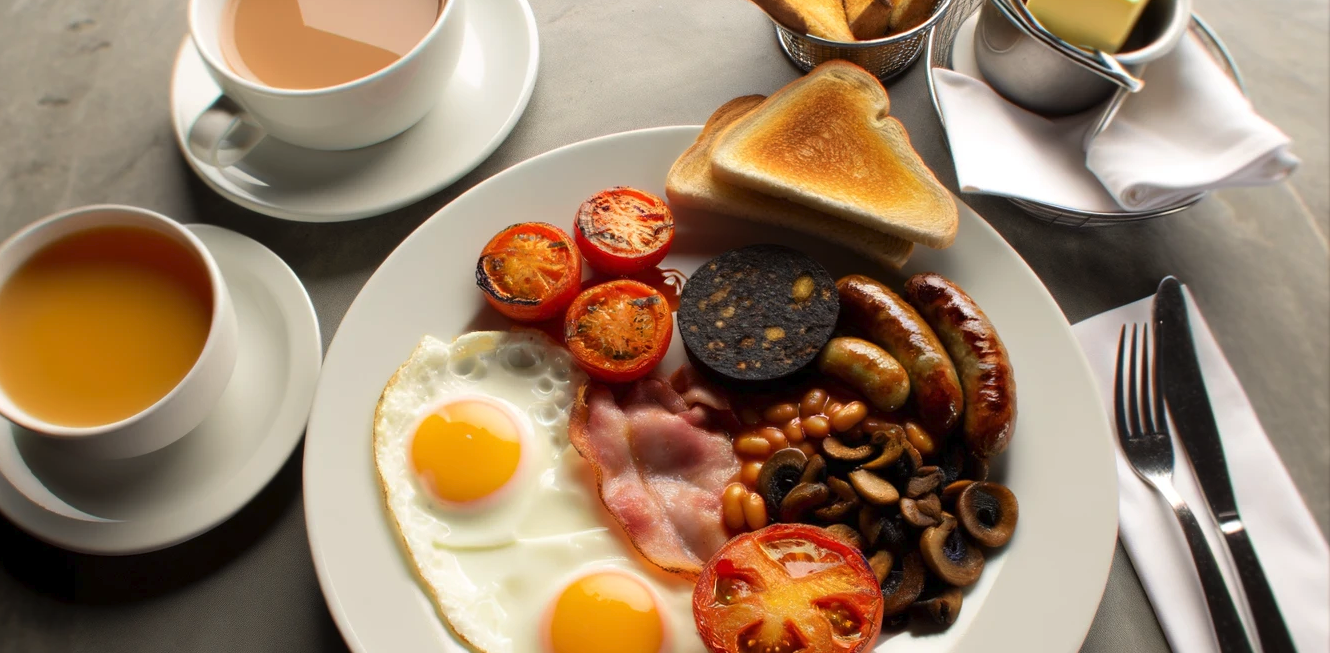 Full English Breakfast with Black Pudding